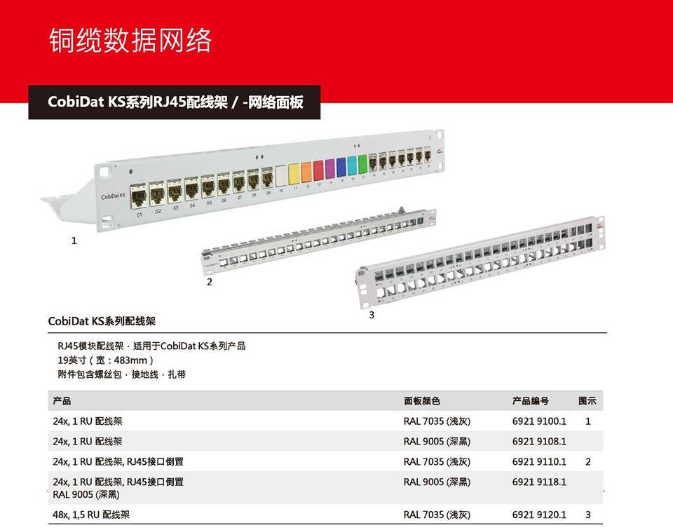 CobiDat KS系列JR45配线架