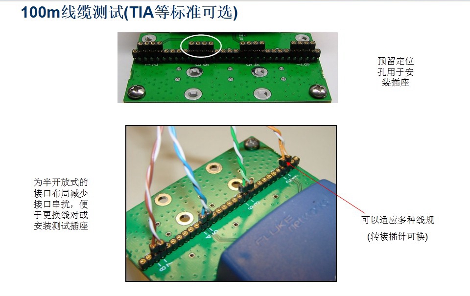 100m线缆测试（TIA等标准可选）图